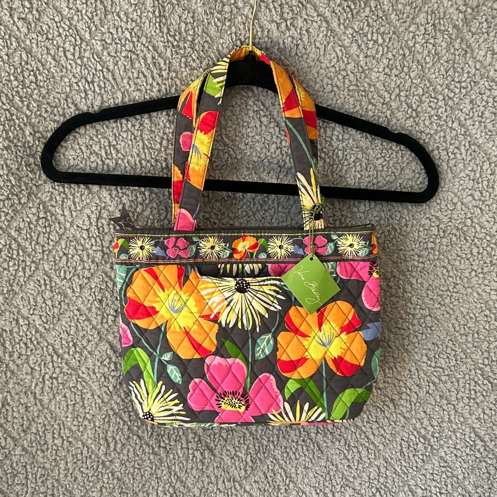 Vera Bradley Quilted Petite Tote Jazzy Blooms